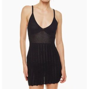 Aritzia Evie Black Mini Dress